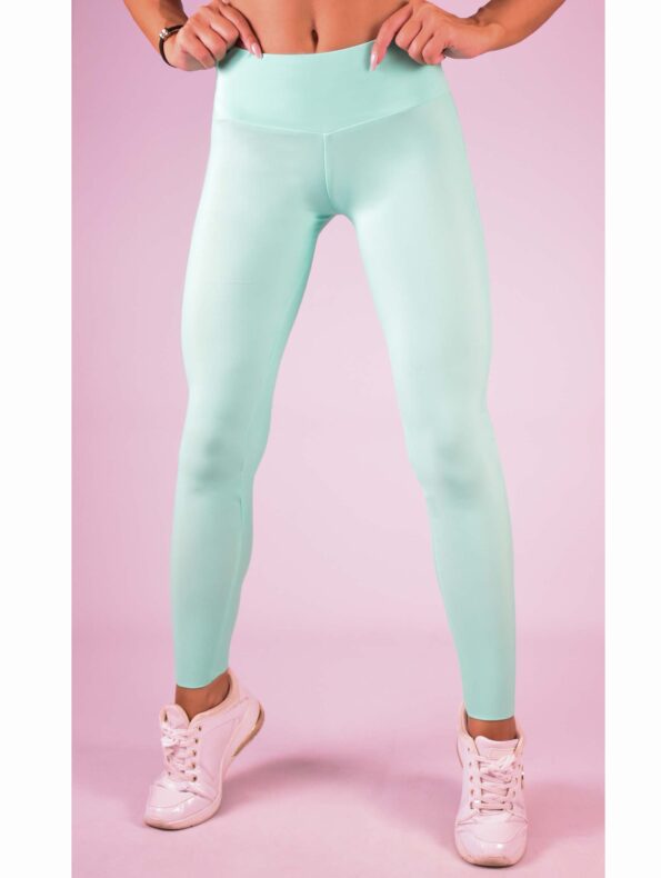 MIĘTOWE LEGGINSY PUSH-UP