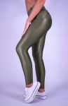 PANTALONI OLIVA METALLIZZATA PUSH-UP