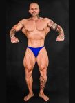 BLUE BODYBUILDING TRUNKS