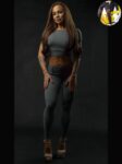 Machen Sie Ihre eigene push-up Hose MOON GREY