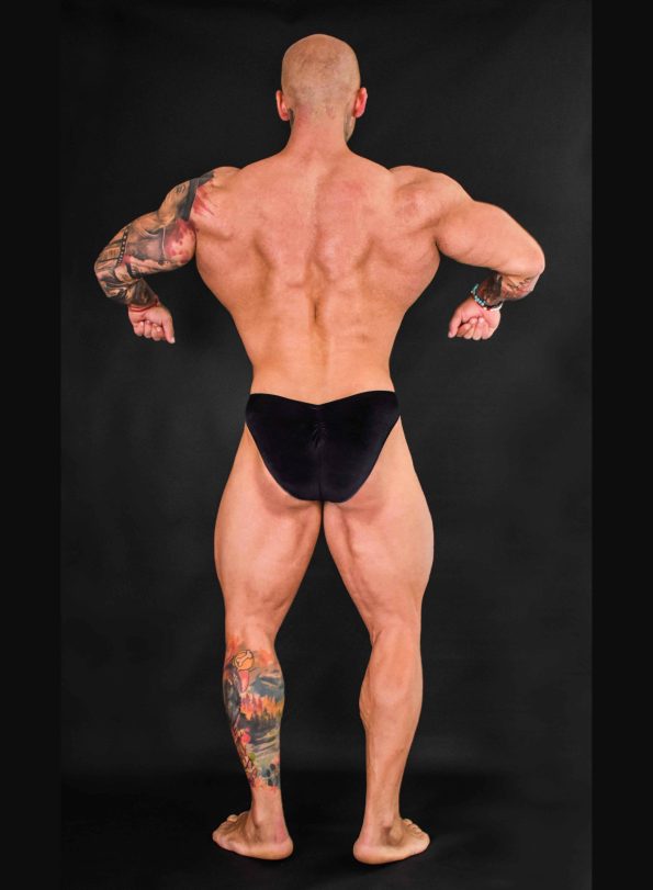 COSTUME DA BODYBUILDING IN VELLUTO NERO