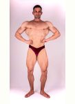 BORDÓ BÁRSONY TESTÉPÍTŐ NADRÁG IFBB, NPC ( OLDALHOSSZ 5CM )