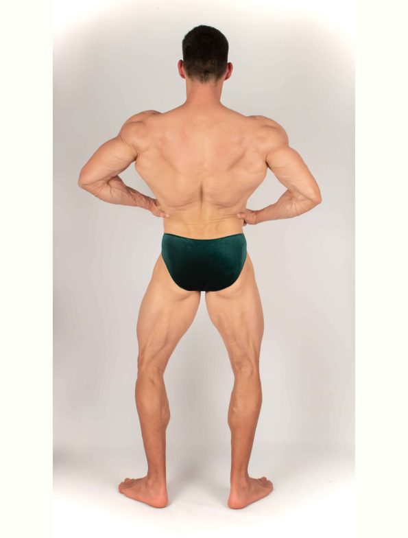 ZÖLD BÁRSONY TESTÉPÍTŐ NADRÁG IFBB, NPC ( OLDALHOSSZ 5CM )